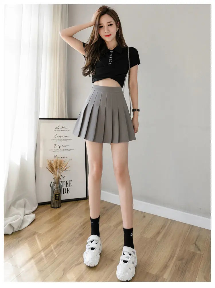 Pleated high waist Skirts